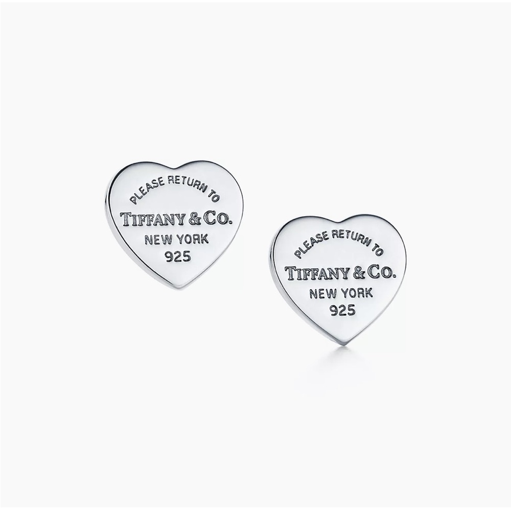Tiffany and Co heart tag stud earrings!